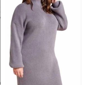 Anthro Plus Grey Sweater Dreas